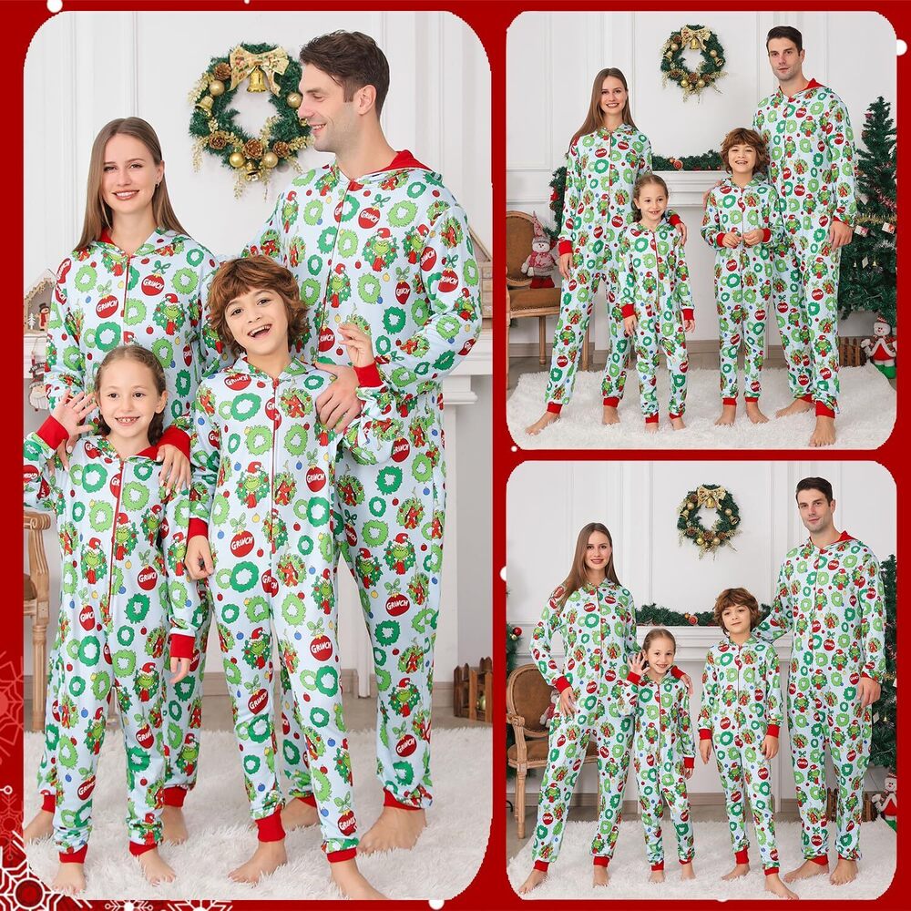 5454 Ugly Christmas Onesie Pajamas For Family, Lazy Family Matching View 6